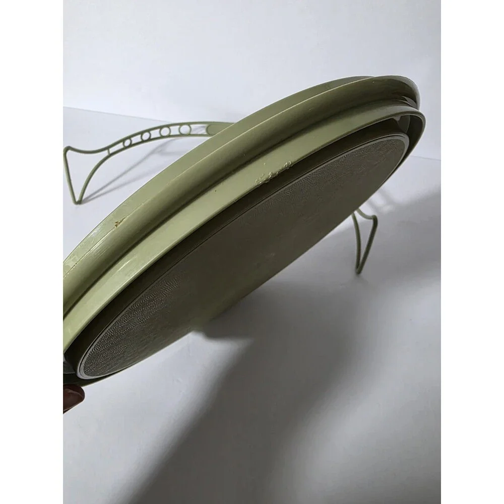 Tupperware Cake Taker Avocado Green Sunburst Cake Carrier 683-2 684-2 624-3 USA